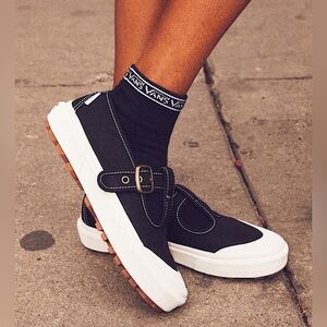 Vans T-Strap Mary Jane Canvas Sneakers